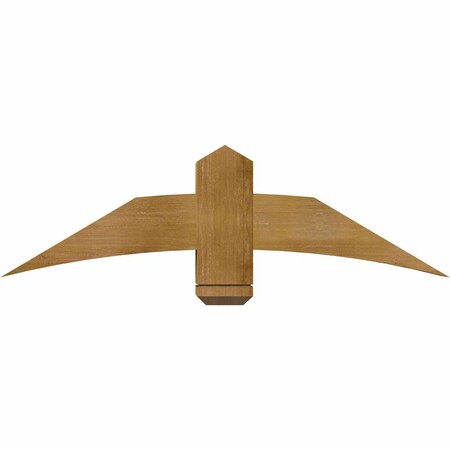 Ekena Millwork Bellingham Rough Sawn Timber Gable Bracket, Western Red Cedar, 48"W x 14"H x 6"D x 6"F, 7/12 Pitch GBW048X14X0606BEL00RWR